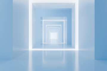 Futuristic 3D Virtual Space Background