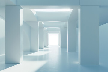 Futuristic 3D Virtual Space Background