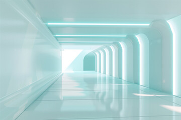 Futuristic 3D Virtual Space Background