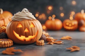 Spooktacular Halloween Party Delicious Autumn Flavors, Themed Desserts Snacks, Perfect for Your Next Celebration