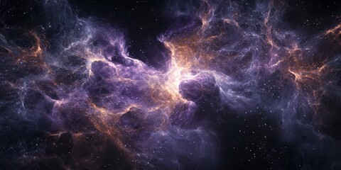 Obraz premium Cosmic Nebula: A Symphony of Colors and Light.