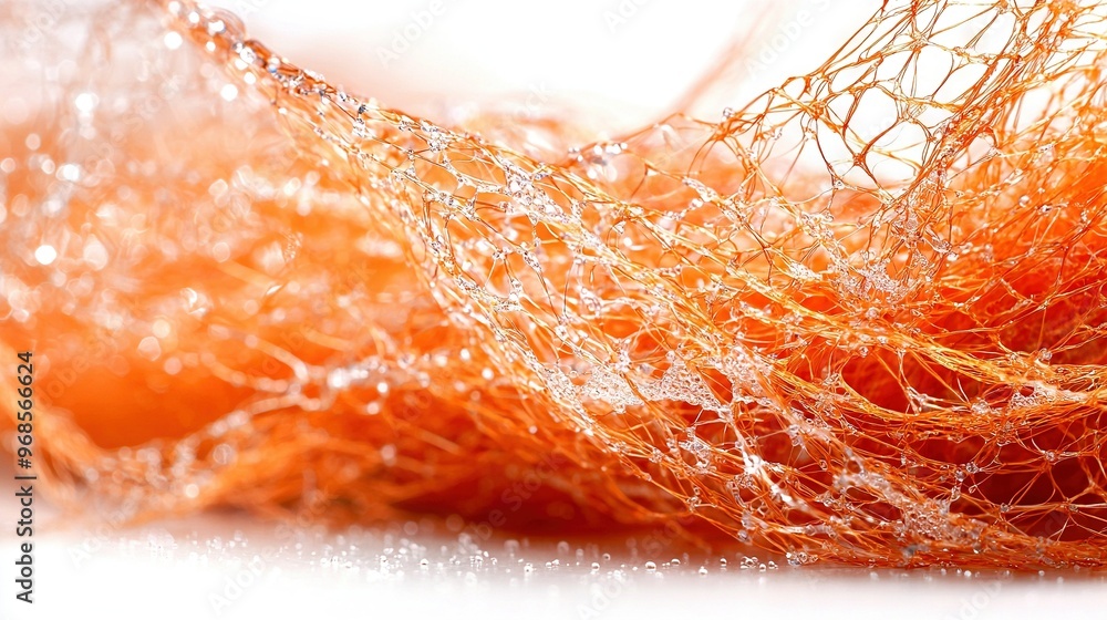 Poster a group of oranges resting on a white surface with water droplets on them