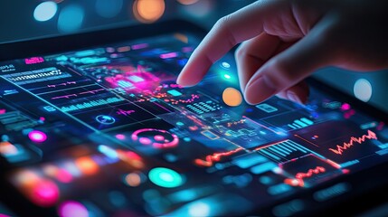 Digital marketing automation concept featuring global business software technology, emphasizing efficiency and innovation in marketing strategies.