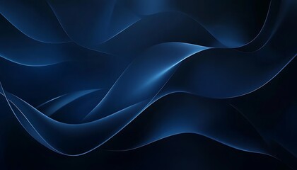 Fototapeta premium Abstract minimal neon background with glowing wavy line Dark wall illuminated 