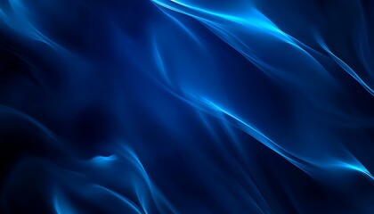 Abstract minimal neon background with glowing wavy line Dark wall illuminated 