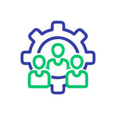 The icon. Team. Meeting. Decision making