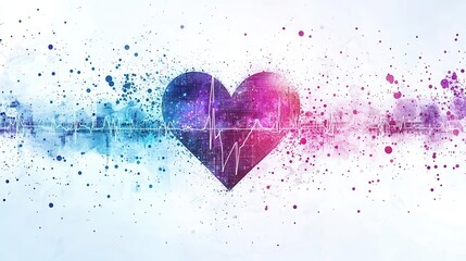 A digital heartbeat line