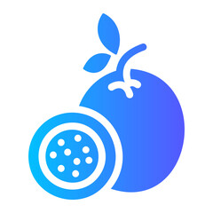 passion fruit Gradient icon