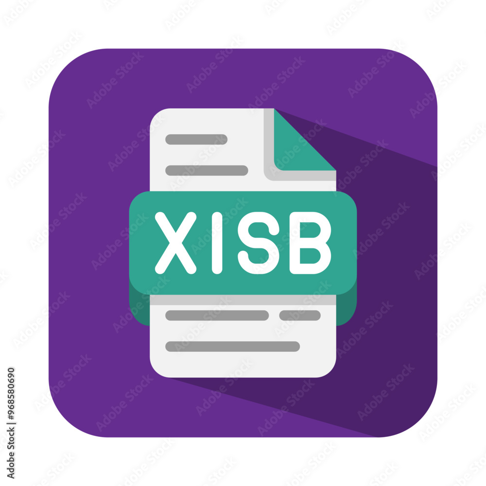 Poster xlsb document file format flat icons. suitable for websites, ui and mobile apps.