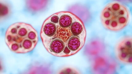 Microscopic View of Cells, Biology, Medical Research