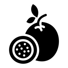passion fruit Solid icon