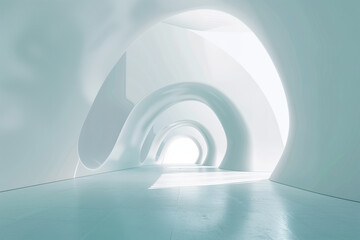 Obraz premium Futuristic 3D Virtual Space Background