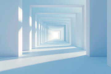 Futuristic 3D Virtual Space Background