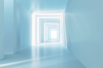 Futuristic 3D Virtual Space Background