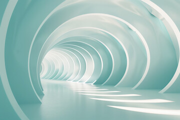 Obraz premium Futuristic 3D Virtual Space Background