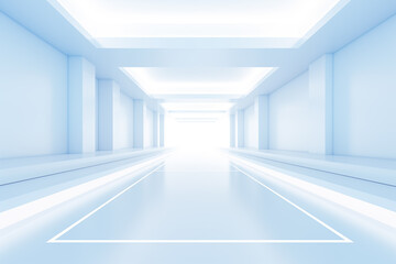 Futuristic 3D Virtual Space Background