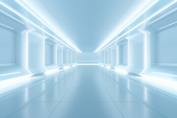Obraz premium Futuristic 3D Virtual Space Background