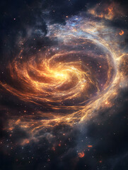 graphics of space, planets, and astronauts on a white background.