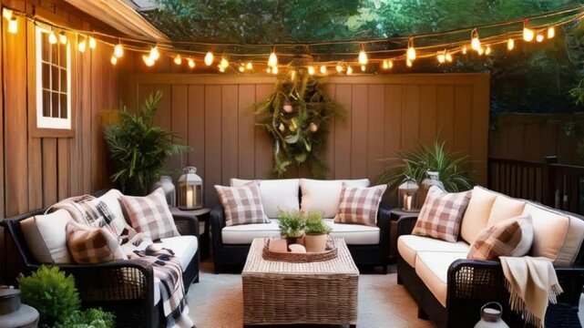 A vibrant display of empty coconut shells stacked together, showcasing rich brown exteriors and white interiors, reflecting the tropical essence of a bustling market created with generative ai