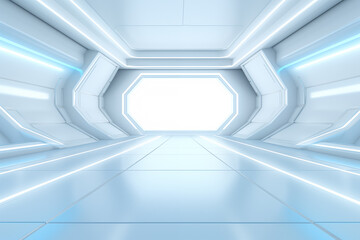 Obraz premium Futuristic 3D Virtual Space Background