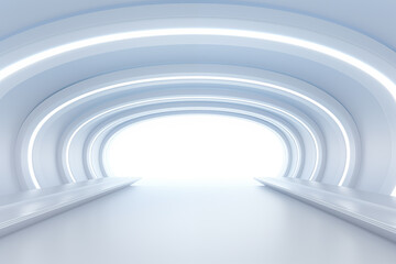 Obraz premium Futuristic 3D Virtual Space Background