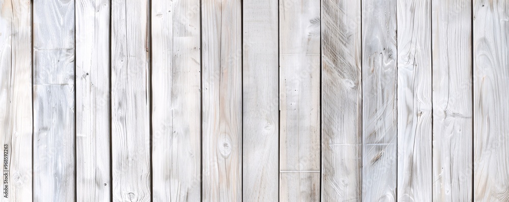 Poster horizontal wooden planks with a soft gray wash finish, providing a neutral background with subtle te