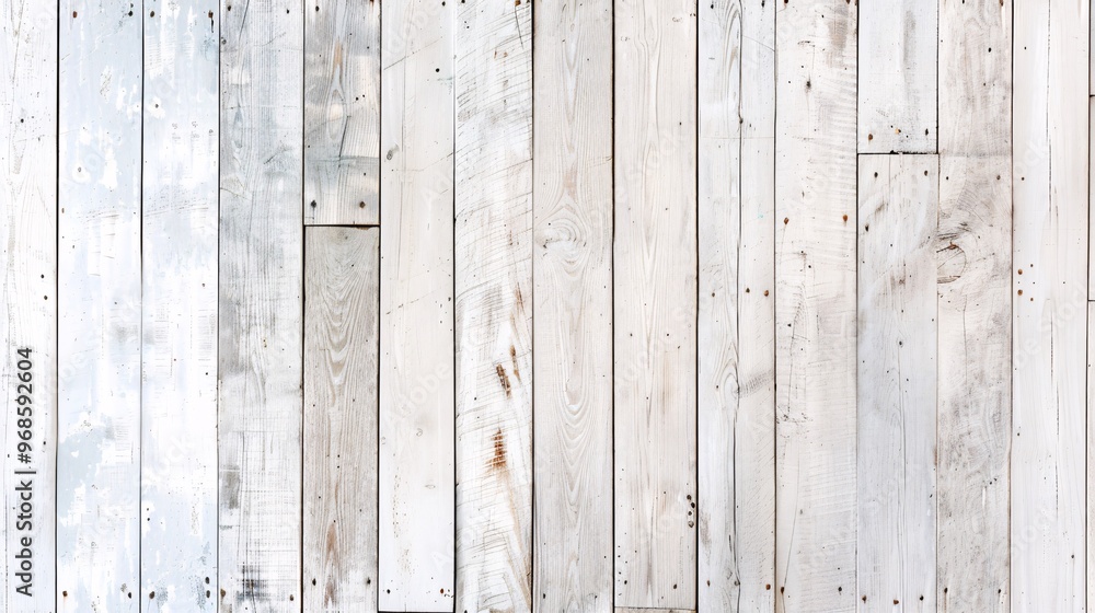 Poster vertical wooden planks with a sun-bleached finish, creating a light and airy background with subtle 
