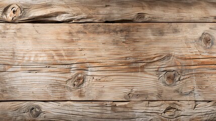 Fototapeta premium Close-up of a rustic wooden texture background with visible grains and knots, providing a natural and earthy feel. Ample copyspace available.