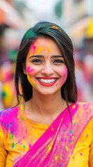 Vibrant Holi festival celebration in India