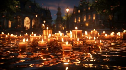 Day of the Little Candles 7 December, 8 December Generative AI