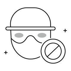 Financial Security and Fraud Prevention Vector Icon Design, anti-fraud, fraud detection, risk management, cybersecurity