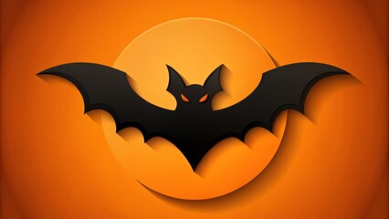 Fototapeta premium In the shadows, bats dance and hide, a haunting reminder of the eerie vibes that come with Halloween