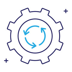 Software and Hardware Reverse Engineering Vector Icon Design,  system analysis, technical breakdown, technology, engineering tools