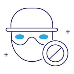 Risk Management and Anti-Fraud Vector Icon Design, security, fraud detection, financial protection, identity theft prevention