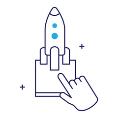 Software Startup and Launch Command Vector Icon Design, launch command, system launch, terminal command,