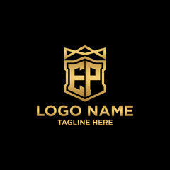 Logo initial E monogram