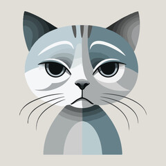 SAD CAT VACTOR DESING