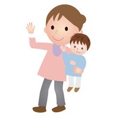 子育てママと子供