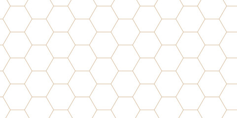 Abstract with hexagonal with hexagon polygonal pattern background vector. seamless bright white grid pattern honeycomb background.	