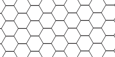 Abstract with hexagonal with hexagon polygonal pattern background vector. seamless bright white grid pattern honeycomb background.	