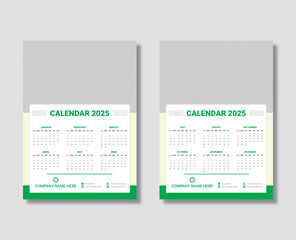 Wall Calendar Mockup, Wall calendar design template