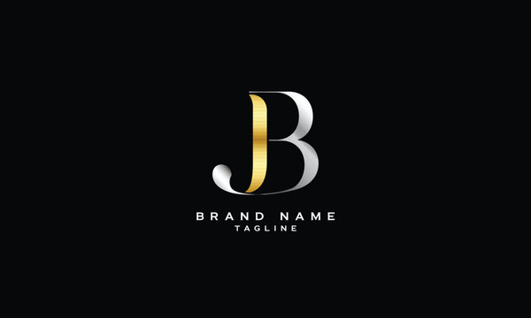 JB3, J3B, BJ3, B3J, 3BJ, 3JB, JB, BJ, J3, 3J, Abstract initial monogram letter alphabet logo design