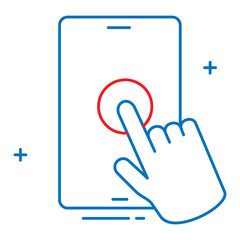 User Interaction and Touch Icons for Mobile, touch gestures, app UX, smartphone controls, mobile interface,