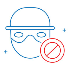 Fraud Detection and Risk Management Vector Icon Design, security, financial protection, cybersecurity, identity theft, financial fraud