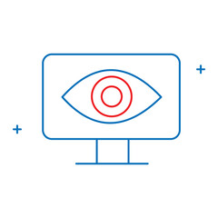 Image Detection and AI Vision Icon Design, computer vision, machine learning, visual recognition, artificial intelligence