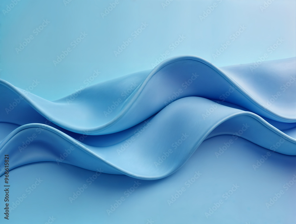 Poster digital curved cloth lines with bokeh abstract background generative ai