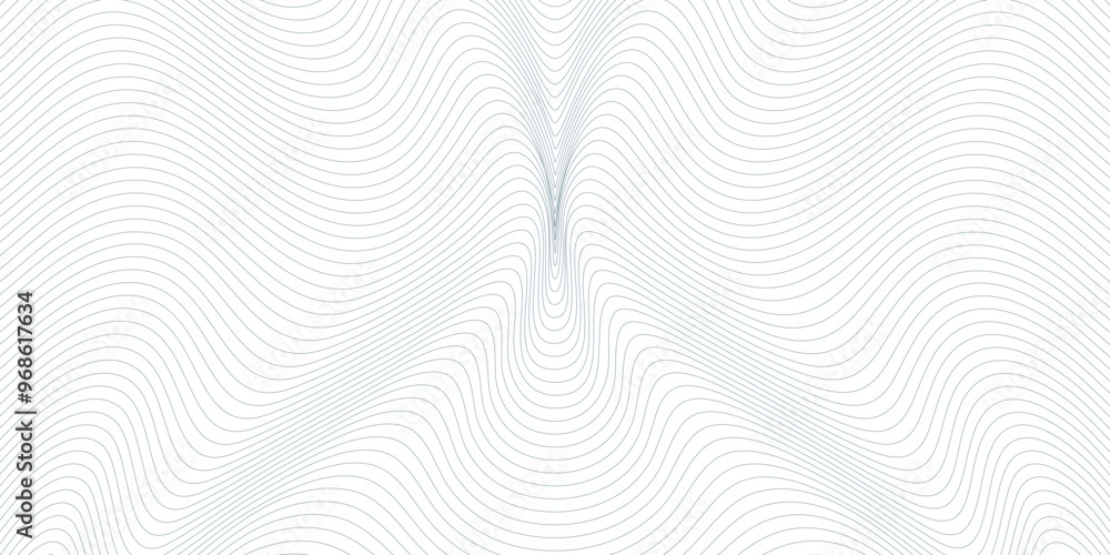 Poster abstract minimal background with thin wavy lines. dynamic stripes pattern