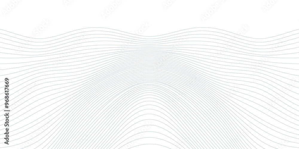 Poster abstract background with wavy thin lines. optical illusion for simple geometric backdrop