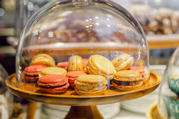 Vibrant Macarons Display