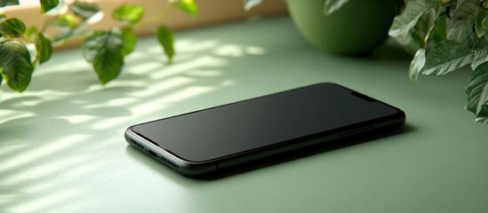 Smartphone on a Green Table